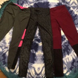 Bundle: 3 pairs of athletic leggings